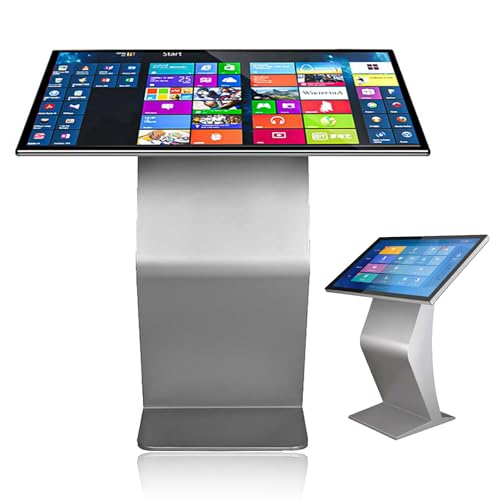 LADECNERHT Borne D'affichage Dynamique avec écran LCD 22/32 Pouces, écran Tactile Capacitif, Présentoir sur Pied De Type K, pour La Navigation en Centre...