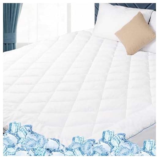 Sleep Cool, Sleep Deep: Our Expert Picks for the 12 Best Cooling Mattress Pads Queen Mattress Pad Fitted Cooling & Breathable - Deep Pocket (18-22 Inches), Fitted Queen Mattress Cover Padded for Hot Sleepers, Mattress Pad Deep Pocket for Enhanced Comfort,White