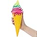 AILIMY Torch Ice Cream Squishy Jumbo Cute Cream Scented Soft Squishies Slow Rising Food Squeeze Toys (4 Random Colors)