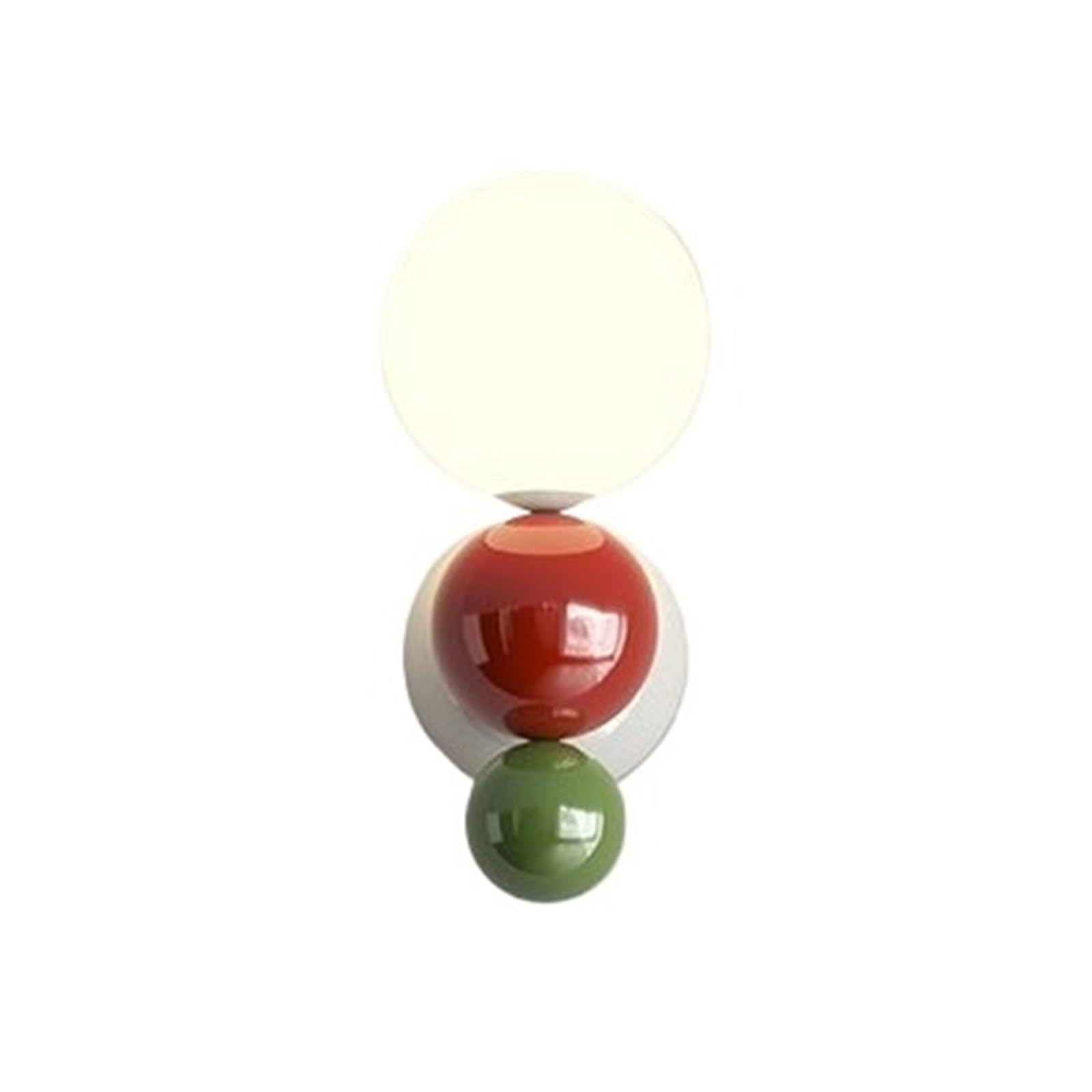 GDBAGKDQK Lovely LED Wall Light Red Green White Metal Children's Room Lamps Parlor Office Aisle Stairs Sconce Acrylic Ball Bright Lights