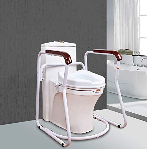 Toilet Safety Frames Rails Toilet Handrail Bathroom Grab Rails Punch Free Toilet Stainless Steel Handrail Elderly Pregnant Women Non-Slip Toilet Safety Frames #TOP1