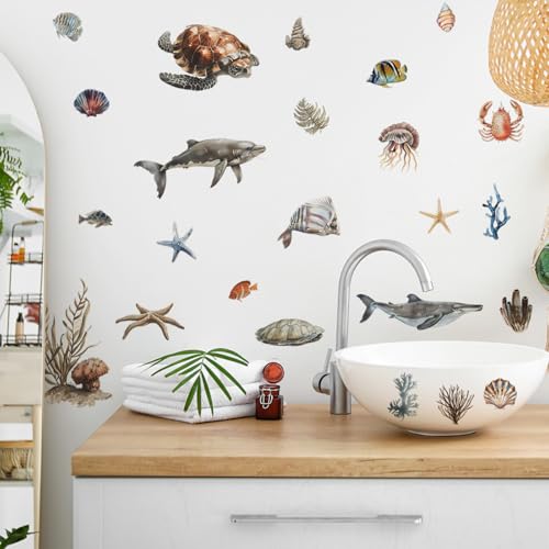 Vinilos Decorativos Animales Oceánicos en Acuarela miniatura 3