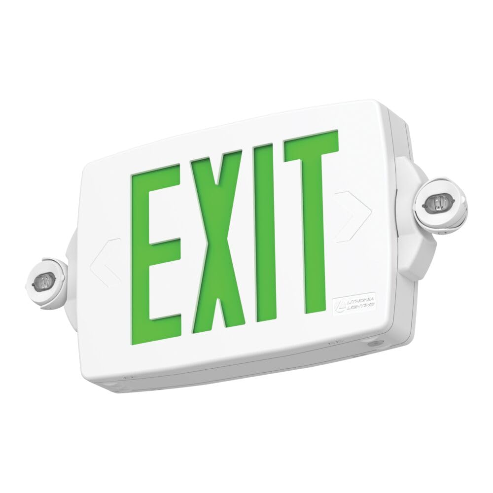 Lithonia Lighting Quantum LED Exit Sign Emergency Light Combo