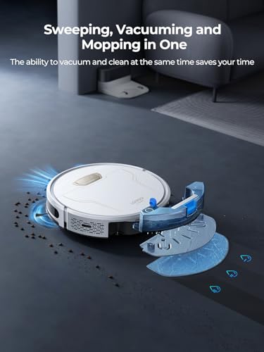 Robot Vacuum and Mop Combo 4000Pa, Auto Carpet Boost, Self-Charging, Smart Control