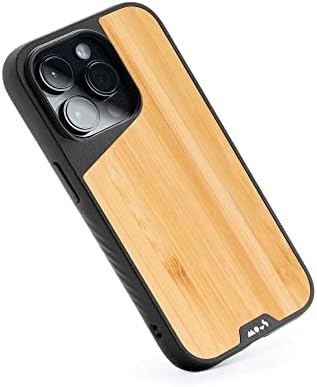 MOUS - Protective Case for iPhone 14 Pro - Bamboo - Limitless 5.0 - Fully MagSafe Compatible - iPhone 14 Pro Case Shockproof