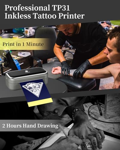 Feuille de transfert tatouage Phomemo TP31 pour flashs en salon - 8
