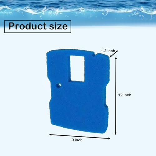 Delapan Blue Pads Sponge para filtro CUF-6000 660GPH miniatura 5
