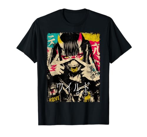 Japan Streetwear Cyberpunk Y2K Hip Hop Techwear Manga Anime T-Shirt