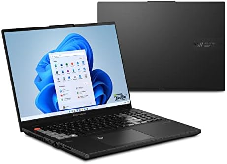 ASUS Vivobook Pro 16X OLED Laptop, 16” 16:10 OLED Display, Intel Core i9-13980HX CPU, NVIDIA GeForce RTX 4070 GPU, 16GB RAM, 1TB SSD, Windows 11 Home, 0°Black, K6604JI-ES96 - Thumbnail 2