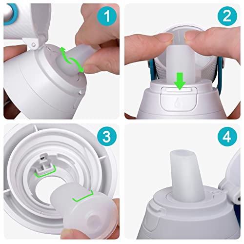 4 Pack Water Bottle Mouthpiece Replacement For Brita Water Bottle, Silicone Water Bottle Bite Valve Replacement Parts Compatible With Brita Filter Water Bottles & Brita Stainless Steel Water Bottle #TOP3