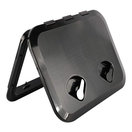 YaeMarine Marine Boat Deck Access Hatch & Lid Boat Marine Caravan RV Black, 17-1/4"x12-3/8''