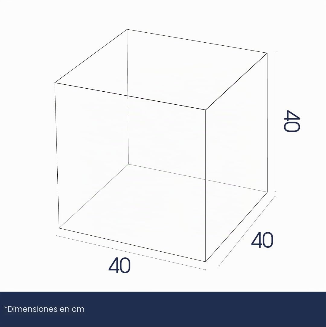 Danieli Store - Cubo Expositor de Metacrilato para Colecciones 40x40x40 cm. Vitrina Acrilica Transparente para Hostelería y Banquetes. Ideal como Caja para Exhibición de Figuras y Colecciones