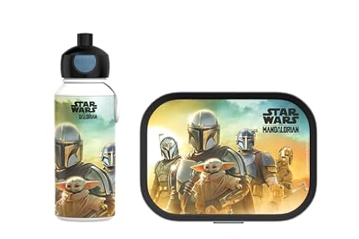 Mepal - Set de Almuerzo Campus - Fiambrera para Niños con Botella Pop-up y Fiambrera - Set de Almuerzo para el Colegio o para Llevar - Sin BPA - 400 + 750 ml - Star Wars | Ya disponible en tu tienda friki favorita! En mundofriki.es!
