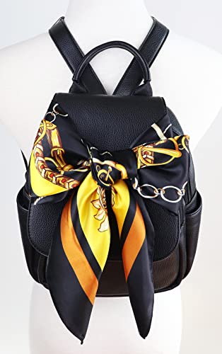 Image of Women's 35 inch Satin Square Silk Like Hair Scarves and Wraps Headscarf for Sleeping | Silk Feel Neckerchief, Hair Scarf, Fashion Bandana, Headscarf, Headband, Hair Wrap Sleeping, Daily Fashion Styling