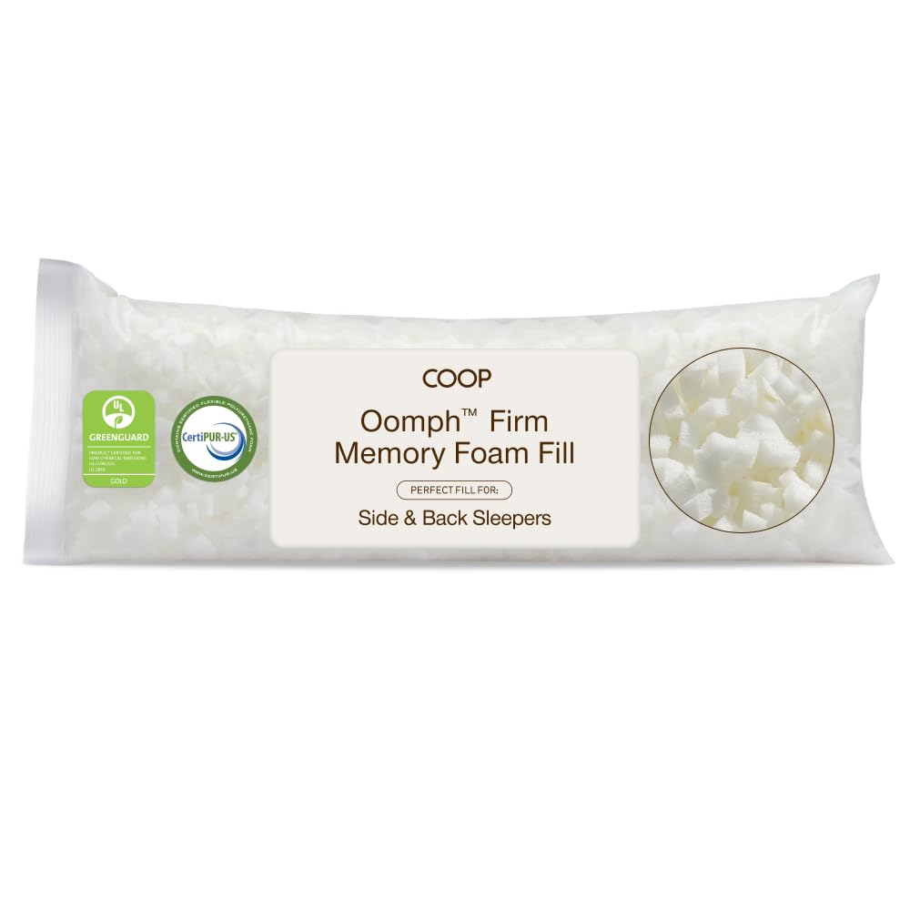 Coop Home Goods Adjustable Shredded Memory Foam Pillow - Refill - Foam 1/2 Lb