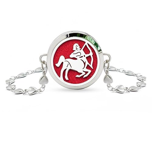 Bracelet constellation anniversaire femme avec disque zodiaque et chaîne cœur