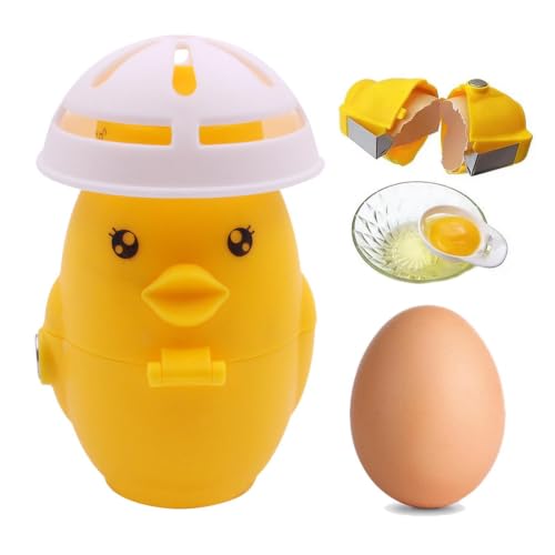 Eierschalen&ouml;ffner, 4-in-1 Handheld Eiersch&auml;ler f&uuml;r rohe gekochte Eier