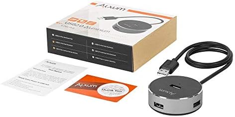 Alxum 2 in 1 Out HDMI KVM Switch-2 Computers 1 Monitor,Two Mode Switching,4K@60Hz,5Gbps High-Speed Transmission,4 USB A for Two Computers Sharing One Monitor,DC5V Adapter and Desktop Controller,Black — view 6