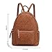 SHOMICO Mini Woven Backpack Purse for Women Trendy Daypacks Stylish Backpack Women's Fashion Handbag for Easter Egg Hunt, Spring Travel Vacation, Easter Gift (Small Camel Woven)