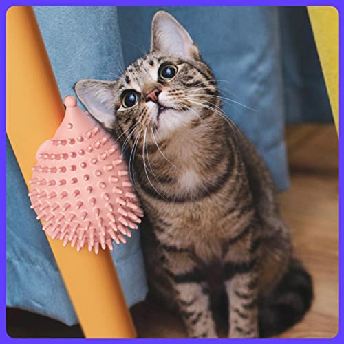 Cat Corner Self Massagerr - Coçador de costas para cães,Coçador de costas para gatos com 2 adesivos