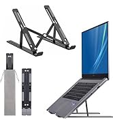 Dyazo 6 Angle Foldable & Portable Laptop Riser Stand Made with Aluminum Alloy |Compatible for Del...