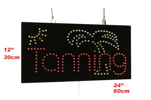 Néon LED Open Tanning haute visibilité pour vitrine et commerce - 2