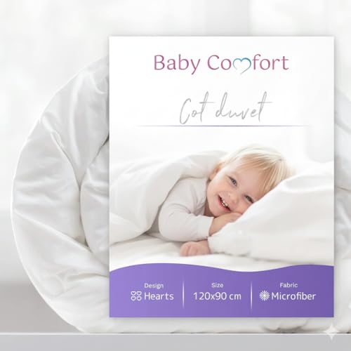 Baby Comfort Toddler Soft 7 Tog Duvet Filling Quilt For Cot Bed 12M+ (120x90 cm)
