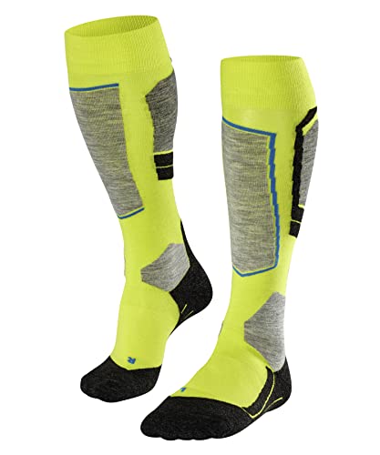 Falke Men's SK4 Knee High Ski Socks, Yellow (Limepunch 1085), 10.5-11.5
