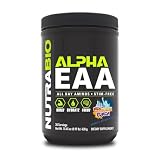 NutraBio Alpha EAA - All-Day Amino Acids for Muscle Growth and Hydration - Essential Amino Acids with...