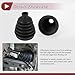 HEROFFIX 1 Set CV Joint Boot Kit for Nissan Pathfinder 2014-2020 Outer Constant Velocity Joint Boot W/Clamps No.C9241EA000 Black Rubber