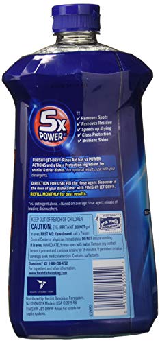 Finish Jet-Dry Rinse Aid, 32Oz, Dishwasher Rinse Agent & Drying Agent #TOP1
