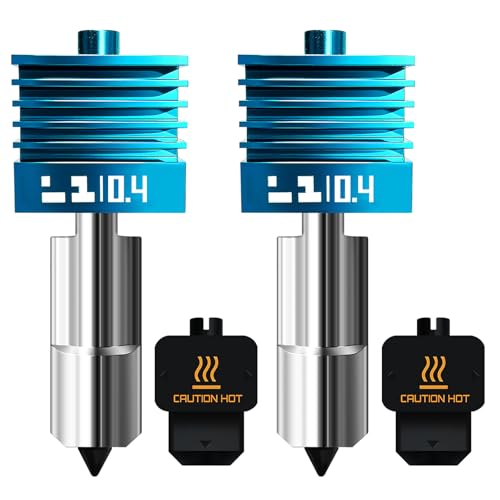 2Pcs New Upgrade H2D/H2S/P2S Hotend for Bambu Lab H2 Combo/P2S, All-Metal 500℃ H2/P2S Print Head with TcnCoat™ Nano-Coated Nozzle for Higher Speed 3D Printing, Anti-Fall