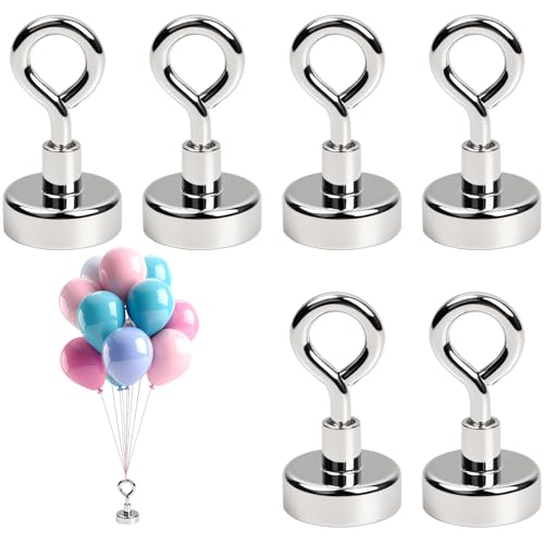 Reusable Silver Balloon Weights 6Pcs – Heavy Duty Balloon Holders for Helium & Air-Filled Balloons, Party, Wedding, Birthday Decorations (YH-F20)