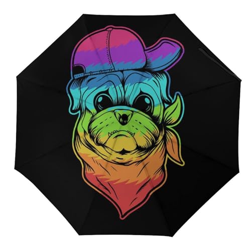 Parapluie automatique compact pour voyage et trajets quotidiens