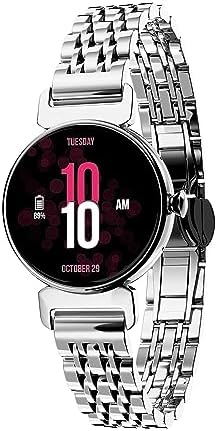 Vibez by Lifelong Ruby Smartwatch VBSW2205 with Bluetooth Calling (Silver)