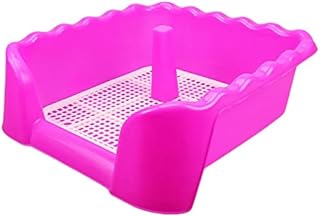 Baoblaze Pet Dog Toilet Puppy Training Potty Tray Pet Pee Toilet Cleaning Tool Indoor Outdoor Potty Trainer Corner for Medium Dog Accessories, Rose Red