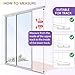 Extreme Weather Sliding Glass Dog Door, 3 Flap Insulated Pet Door with Double Pane Glass, Energy Efficient & Frost Proof, Fits 76