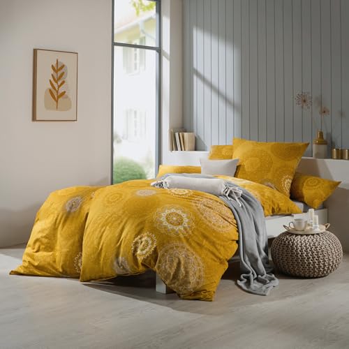 Erwin Müller Bettwäsche, Bettgarnitur Flanell - Mandala - mollig warm, temperaturregulierend… – Ansicht 4