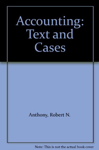 Accounting: Text and Cases 0256031177 Book Cover