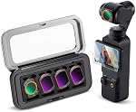 K&F CONCEPT FD161 K-Series CPL ND Filter Kit Compatible with DJI OSMO Pocket 4 / Pocket 3 Creator Combo Accessories, CPL ND16 ND64 ND256 Magnetic Action Camera Neutral Density Polarising Filters | Magnetic, Compatible with Pocket 4/3, Xtra Muse, Neut