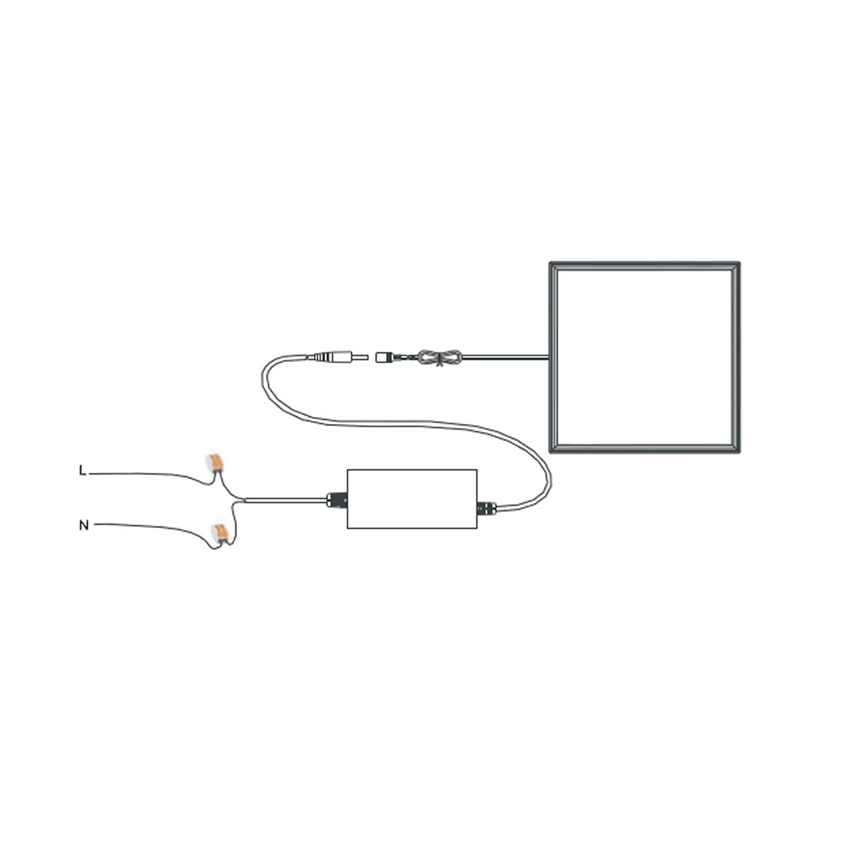 Europalamp - Dalle LED 1200x300 40W lot de 2 pcs Blanc Froid 6000k Haute Luminosité