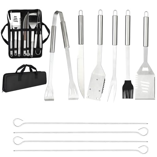 Design portatile: pratica borsa per il trasporto con per mantenere gli utensili sicuri e ordinati; resistente a polvere, umidità e graffi, ideale per campeggio, picnic e barbecue per il tempo libero.