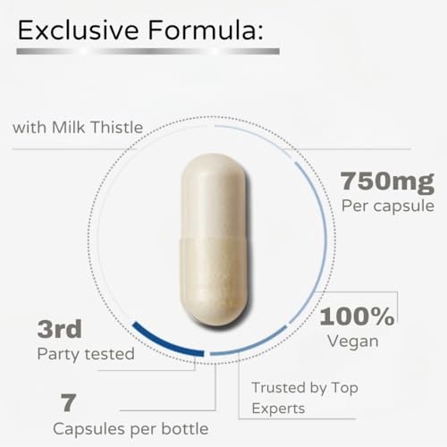 Image of B'VERGE Berberine Supplement 98% (berberis vulgaris) | With Milk Thistle Capsules for Liver | 7 Veg Capsules