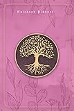  Notebook Planner Hand Drawn Tree Life In Golden Pink (Pantone) Color Background Cover To Do List Workbook: Budget, Checklist, Diary, Log, Tax, Journal, 6 x 9 inch, 120 Pages