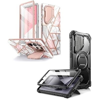 i-Blason Armorbox & Cosmo for Galaxy S24 Ultra Case Black & Marble
