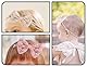 KAPSING 8 Stück Stirnbänder Baby Mädchen mit Kopfbedeckung Haarspangen, 4 Elastisch Schleifen Turban Haarband, 4 Baby Mädchen Haarspangen clips