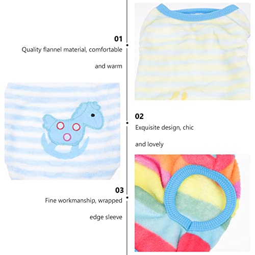 Villcase 4 Pieces Puppy Clothes For Dogs Boy Girl Winter Warm Sweaters Cat Rabbit Bunny Vest Flannel Pet Costume Cut Soft Pet Apparel -Xxs #TOP5