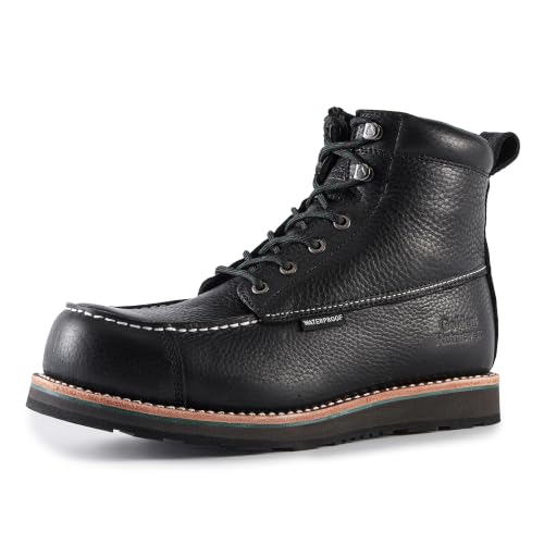 Image of Golden Retriever 6-Inch Composite Toe Waterproof Safety Work Boots for Men | EH Rated Construction Boots, Slip-Resistant Outsole, Non-Metallic Safety Toe Work Boots