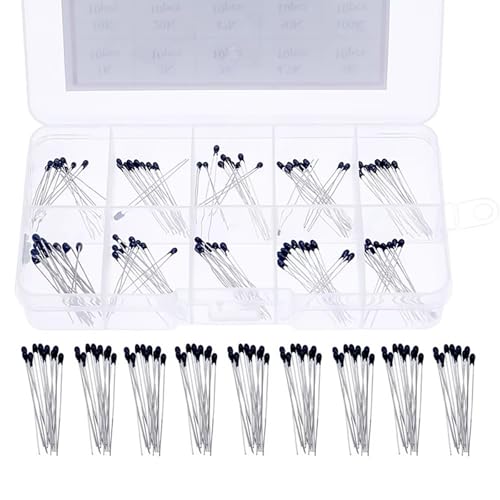 Résistance haute sensibilité NTC MF52 lot de 100 thermistances et limiteur de courant noir