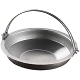 NiuLumea Olla caliente japonesa Sukiyaki de acero inoxidable con alambre para colgar, uso doméstico y comercial, 25 x 22 x 5,4 cm